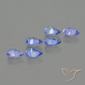 1.67 ct natürliche Intensives Blau Tansanit-Edelsteine, Birnenform, VS