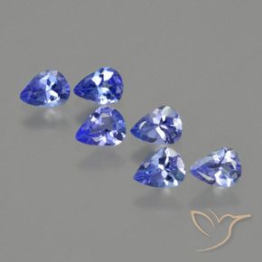 1,54 ct natürliche Mittleres Marineblau Tansanit-Edelsteine, Birnenform, VS