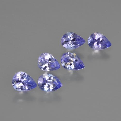1,72 ct natürliche blauer Tansanit-Edelsteine, Birnenform, VS