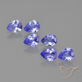 1,62 ct natürliche blauer Tansanit-Edelsteine, Birnenform, VS