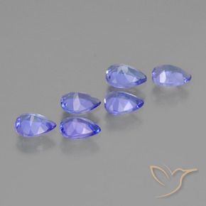1,62 ct natürliche blauer Tansanit-Edelsteine, Birnenform, VS