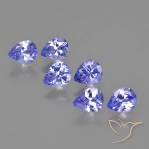 2.03 ct natürliche Intensives Violettblau Tansanit-Edelsteine, Birnenform, VS