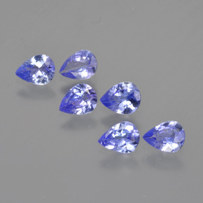 1.60 ct natürliche Intensives Violettblau Tansanit-Edelsteine, Birnenform, VS