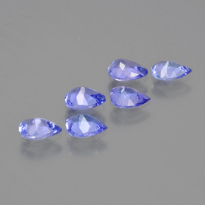 1.60 ct natürliche Intensives Violettblau Tansanit-Edelsteine, Birnenform, VS