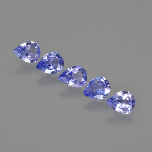 1,43 ct natürliche blauer Tansanit-Edelsteine, Birnenform, VS