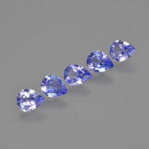 1,43 ct natürliche blauer Tansanit-Edelsteine, Birnenform, VS
