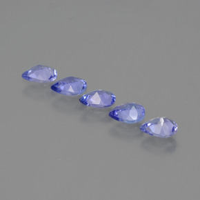 1,43 ct natürliche blauer Tansanit-Edelsteine, Birnenform, VS