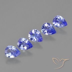 1.29 ct natürliche Mittelblau Tansanit-Edelsteine, Birnenform, VS