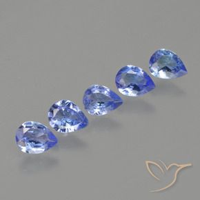 1.36 ct natürliche Pastellblau Tansanit-Edelsteine, Birnenform, VS