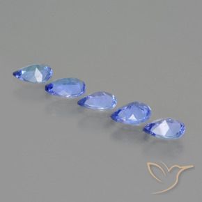 1.36 ct natürliche Pastellblau Tansanit-Edelsteine, Birnenform, VS