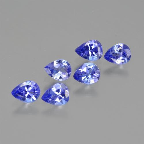 1.51 ct natürliche Intensives Blau Tansanit-Edelsteine, Birnenform, VS