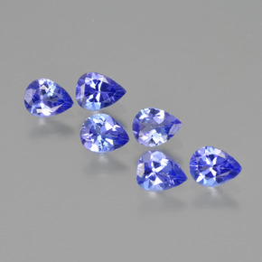 1.51 ct natürliche Intensives Blau Tansanit-Edelsteine, Birnenform, VS