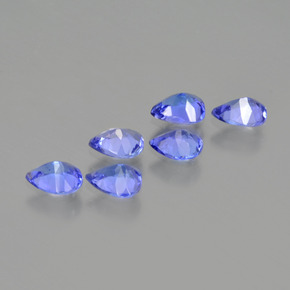 1.51 ct natürliche Intensives Blau Tansanit-Edelsteine, Birnenform, VS