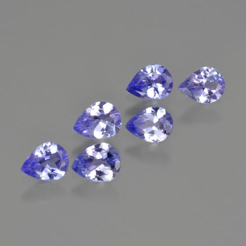 1,64 ct natürliche blauer Tansanit-Edelsteine, Birnenform, VS
