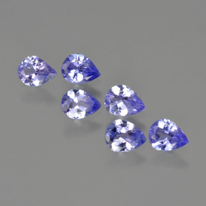 1,64 ct natürliche blauer Tansanit-Edelsteine, Birnenform, VS
