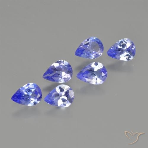 1.29ctw Natürlicher tiefblau Tansanit, Birnenform, VS