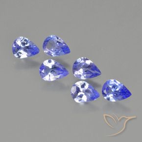 1.29 ct natürliche tiefblau Tansanit-Edelsteine, Birnenform, VS