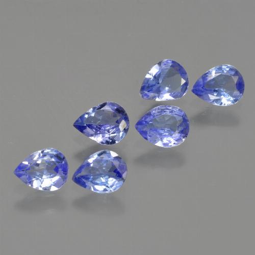 1,62 ct natürliche blauer Tansanit-Edelsteine, Birnenform, VS