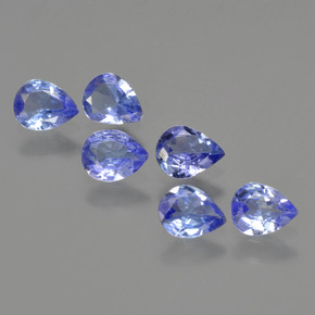 1,62 ct natürliche blauer Tansanit-Edelsteine, Birnenform, VS