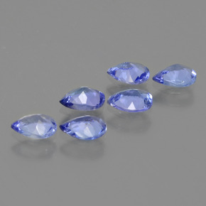 1,62 ct natürliche blauer Tansanit-Edelsteine, Birnenform, VS