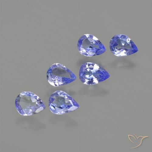 1.38ctw Natürlicher tiefblau Tansanit, Birnenform, VS