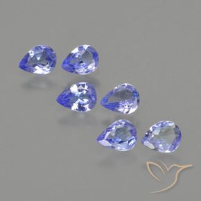 1.38 ct natürliche tiefblau Tansanit-Edelsteine, Birnenform, VS
