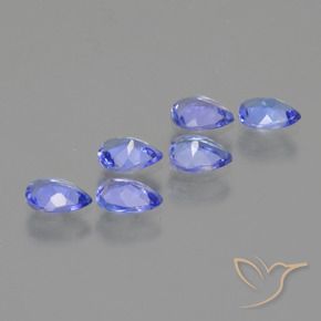 1.60 ct natürliche Intensives Violettblau Tansanit-Edelsteine, Birnenform, VS