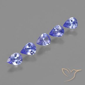 1.28 ct natürliche Elektrisches Blau Tansanit-Edelsteine, Birnenform, VS