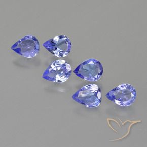 1.51 ct natürliche Intensives Blau Tansanit-Edelsteine, Birnenform, VS