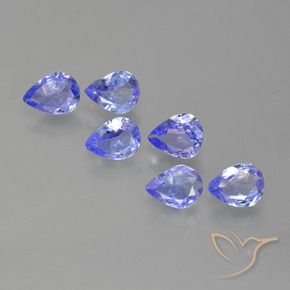 1.30 ct natürliche Intensives Blau Tansanit-Edelsteine, Birnenform, VS