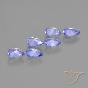 1.30 ct natürliche Intensives Blau Tansanit-Edelsteine, Birnenform, VS