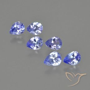 1.58 ct natürliche Elektrisches Blau Tansanit-Edelsteine, Birnenform, VS
