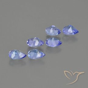 1.58 ct natürliche Elektrisches Blau Tansanit-Edelsteine, Birnenform, VS