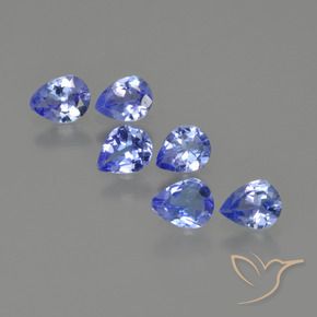 1.46 ct natürliche tiefblau Tansanit-Edelsteine, Birnenform, VS