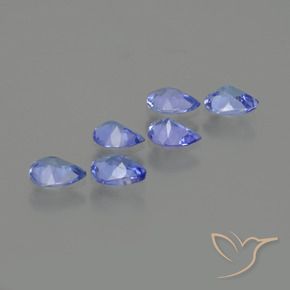 1.46 ct natürliche tiefblau Tansanit-Edelsteine, Birnenform, VS