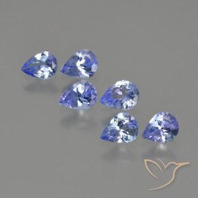 1.48 ct natürliche tiefblau Tansanit-Edelsteine, Birnenform, VS
