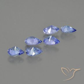 1.48 ct natürliche tiefblau Tansanit-Edelsteine, Birnenform, VS