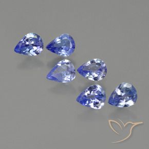 1.57 ct natürliche Elektrisches Blau Tansanit-Edelsteine, Birnenform, VS