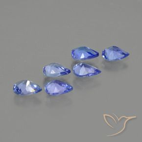 1.57 ct natürliche Elektrisches Blau Tansanit-Edelsteine, Birnenform, VS