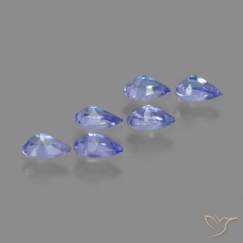 1.29 ct natürliche Elektrisches Blau Tansanit-Edelsteine, Birnenform, VVS-VS