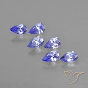1.28 ct natürliche Mittelblau Tansanit-Edelsteine, Birnenform, VS