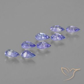 1.78 ct natürliche Elektrisches Blau Tansanit-Edelsteine, Birnenform, VVS-VS