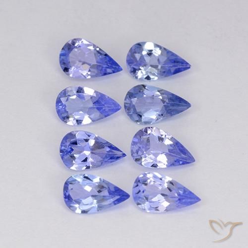 1.50ctw Natürlicher Intensives Violettblau Tansanit, Birnenform, VS