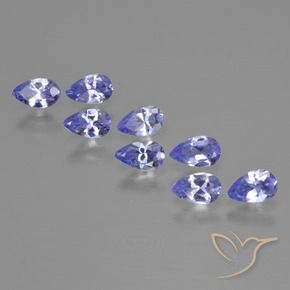1.89 ct natürliche Intensives Violettblau Tansanit-Edelsteine, Birnenform, VS