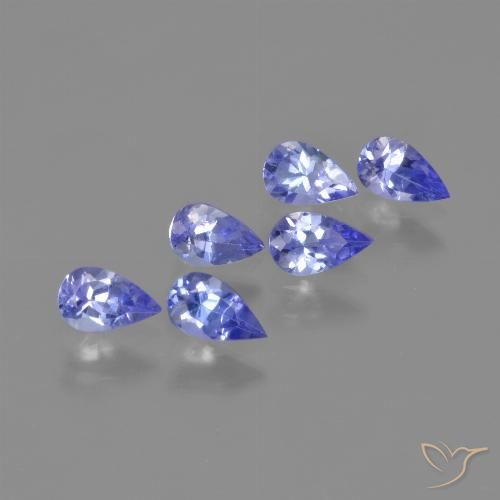 1.43 ct natürliche Mittelblau Tansanit-Edelsteine, Birnenform, VVS-VS