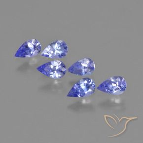 1.43 ct natürliche Mittelblau Tansanit-Edelsteine, Birnenform, VVS-VS