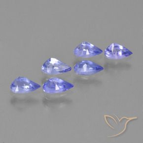 1.43 ct natürliche Mittelblau Tansanit-Edelsteine, Birnenform, VVS-VS