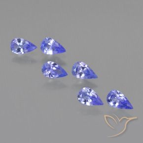 1.32 ct natürliche Elektrisches Blau Tansanit-Edelsteine, Birnenform, VS