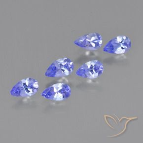 1.44 ct natürliche Elektrisches Blau Tansanit-Edelsteine, Birnenform, VS