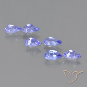 1.44 ct natürliche Elektrisches Blau Tansanit-Edelsteine, Birnenform, VS